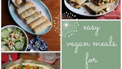 Easy vegan meals for a lazy day. No recipes necessary! | cadryskitchen.com