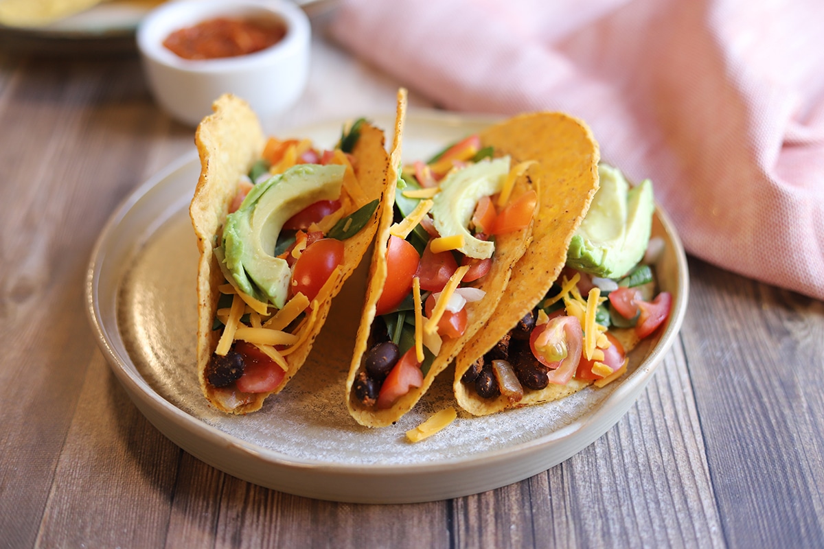 Spicy Black Bean Tacos vegan Cadry s Kitchen