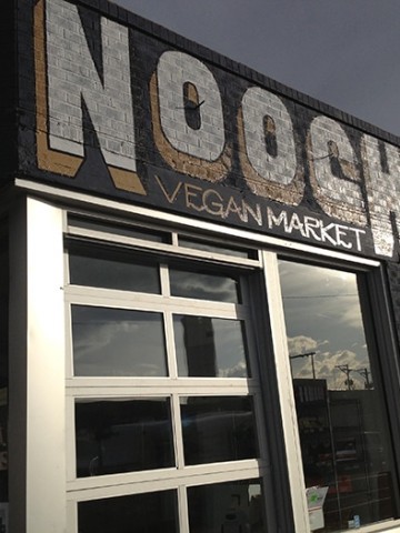 Exterior Nooch Vegan Market in Denver, Colorado.