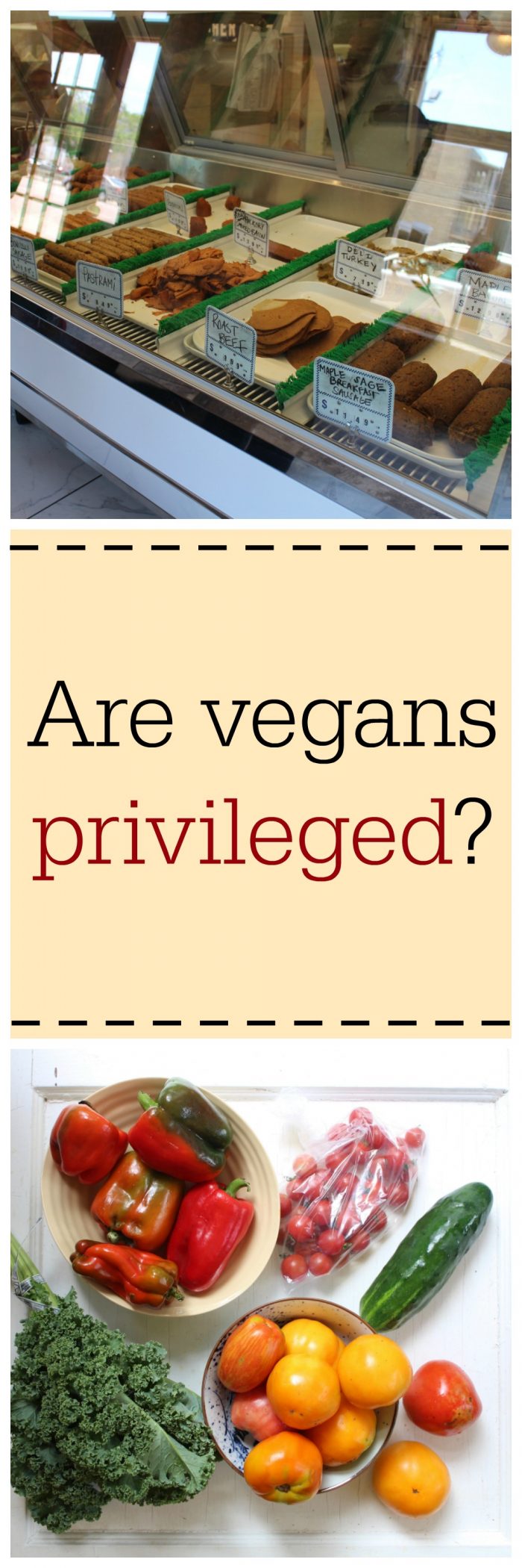 Vegans are often criticized for being "privileged." In this post, I answer the question, "Are vegans privileged and out of touch?" | cadryskitchen.com