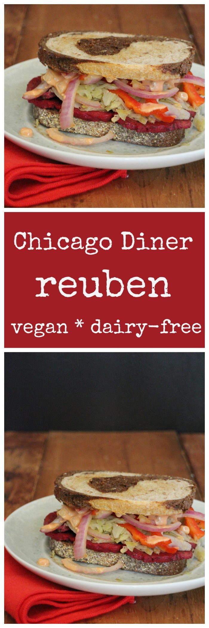 Radical reuben sandwich: The world-famous vegan reuben from Chicago Diner. Get the recipe + a review of the Chicago Diner cookbook. Vegan. | cadryskitchen.com