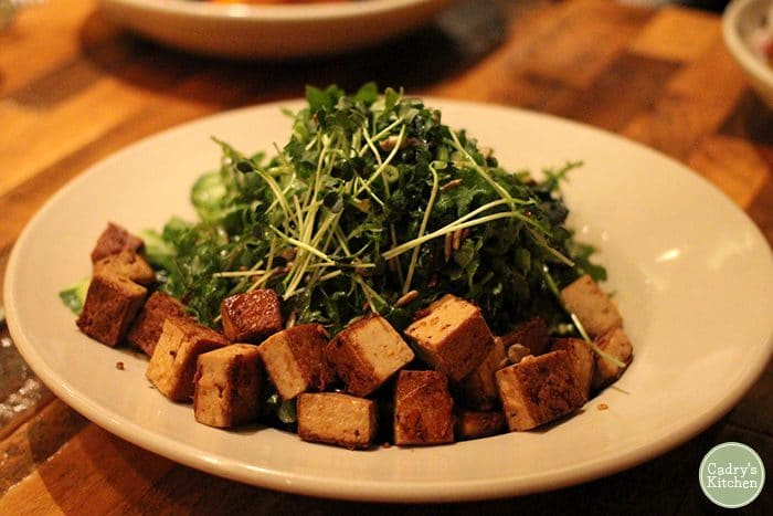 Salad with tofu at French Meadow Cafe & Bakery.