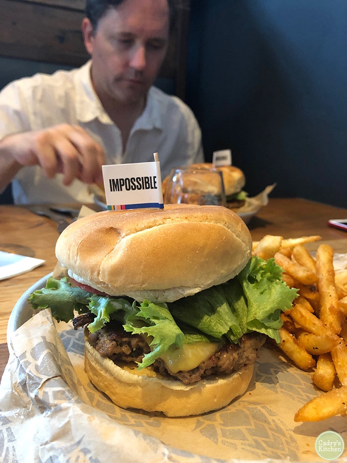 Impossible Burger at 30 Hop in Coralville, Iowa.