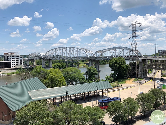 Bridge and river in Nashville.