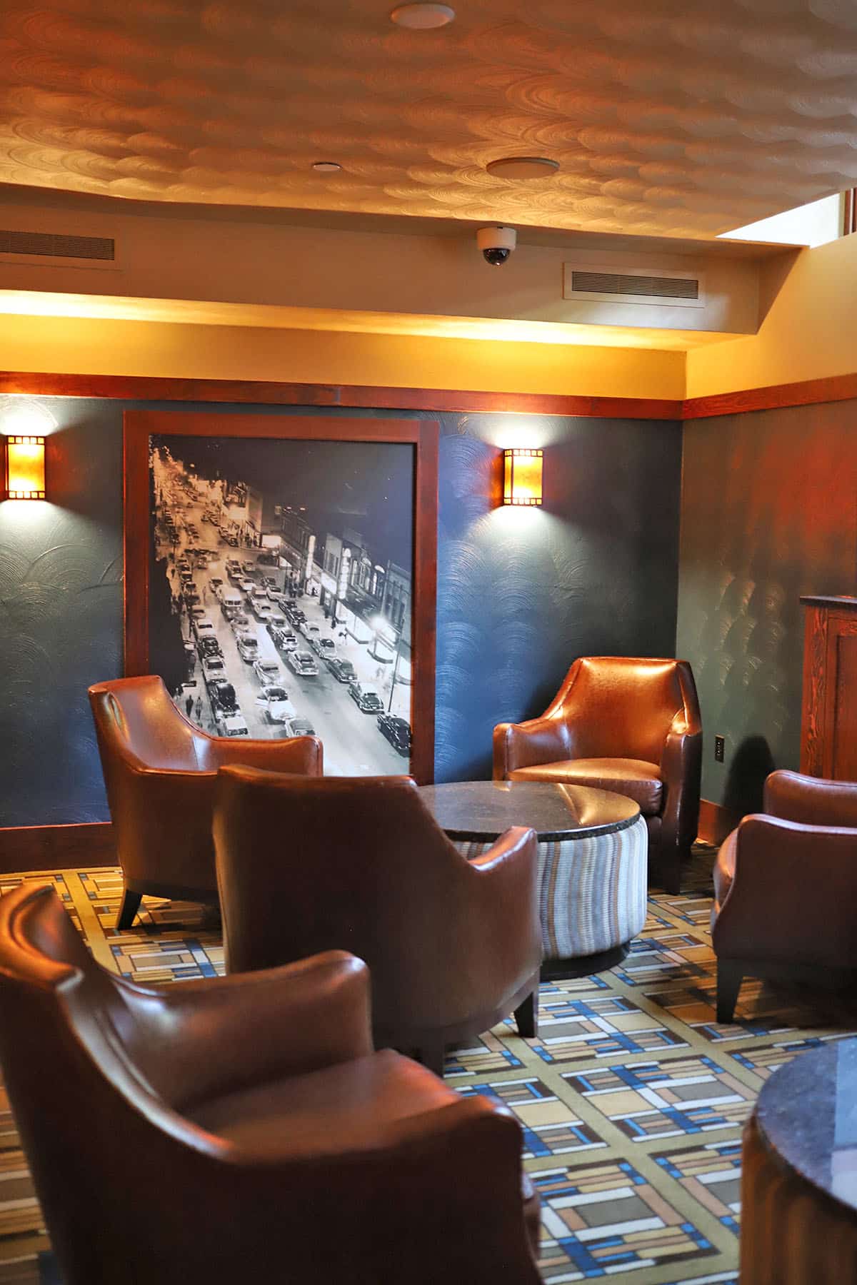 The Draftsman bar in the basement of the Historic Park Inn Hotel.