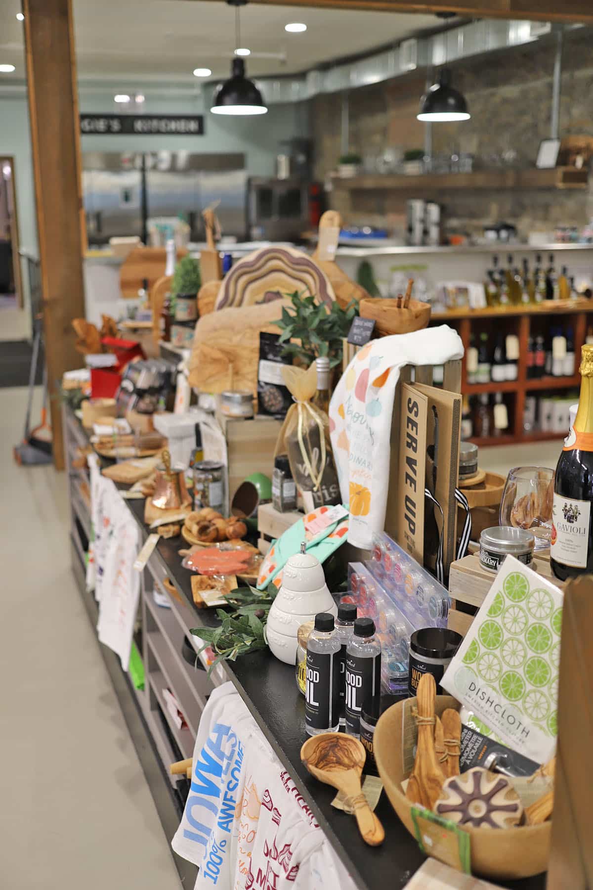Kitchen goods on display at Simply Nourished.