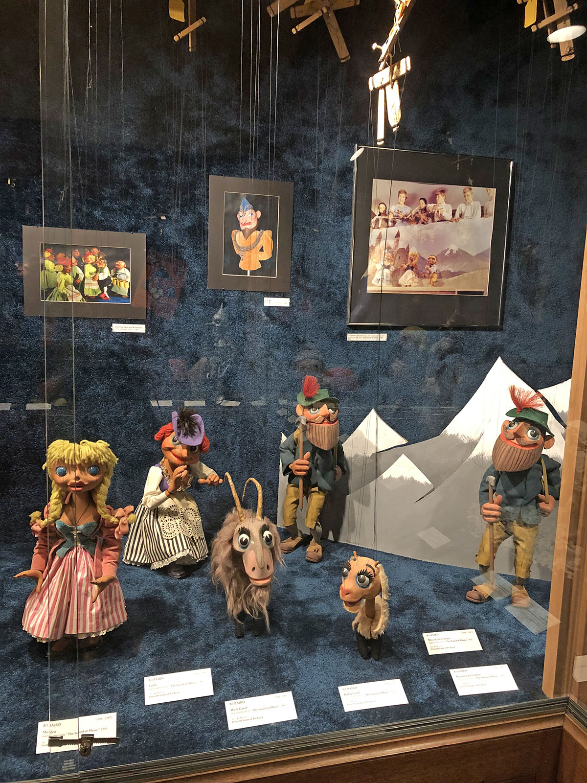 Bil Baird puppets from Sound of Music on display.