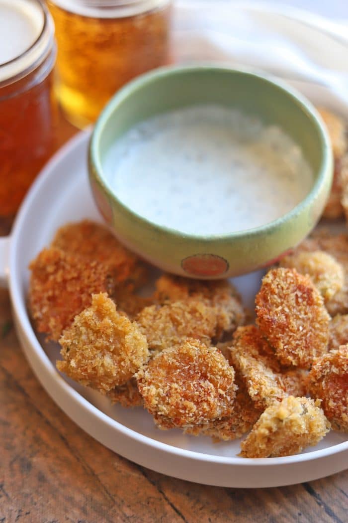 Beer battered fried pickles in air fryer or pan Cadry's Kitchen