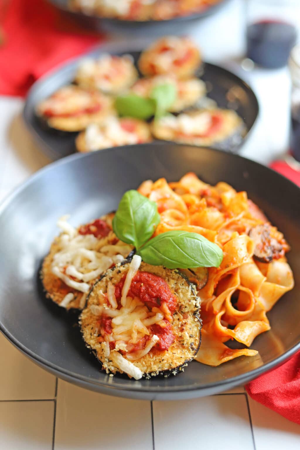 Vegan eggplant parmesan in the air fryer Cadry's Kitchen