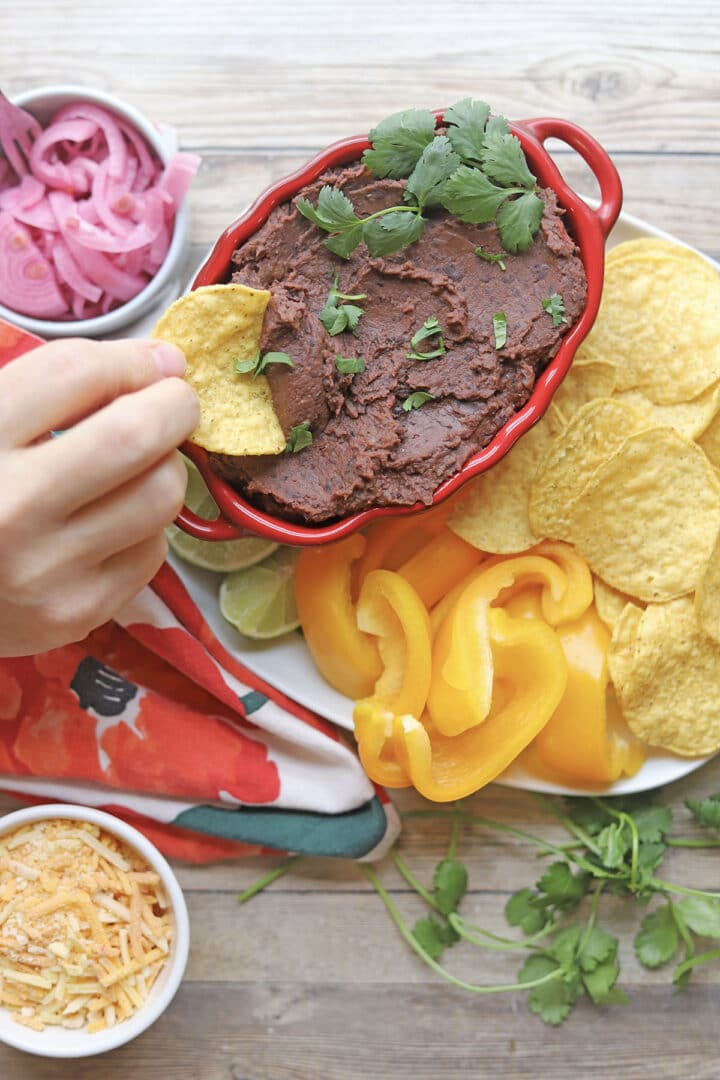 Chipotle black bean dip (Trader Joe's copycat) Cadry's Kitchen