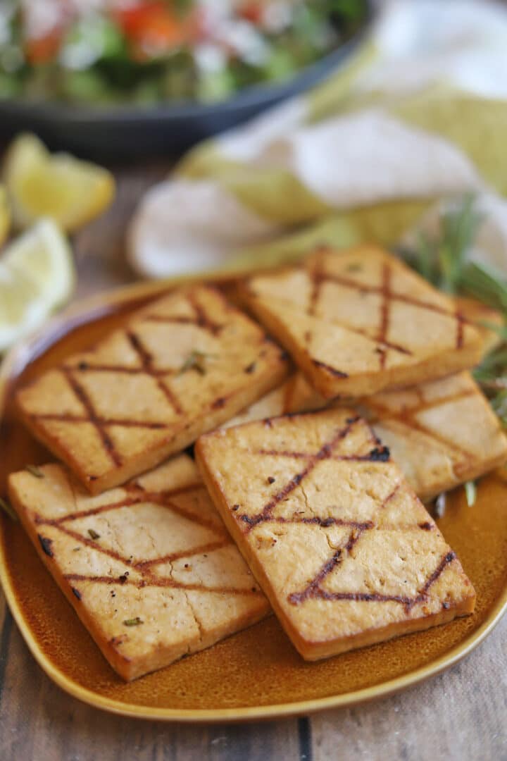 Grilled tofu with lemon & rosemary Cadry's Kitchen