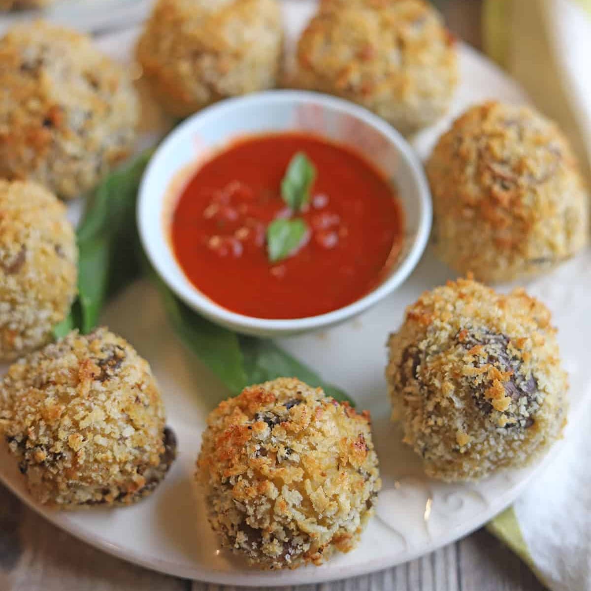 Vegan arancini (air fryer or oven baked) - Cadry's Kitchen