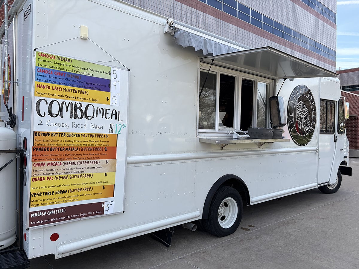 The Dhaba Express food truck with menu.