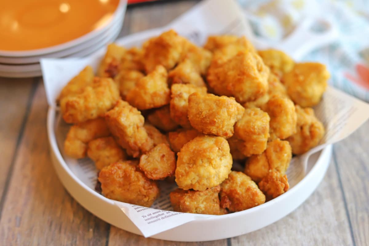 Crispy air fryer tofu nuggets (popcorn tofu) Crispy air fryer tofu nuggets (popcorn tofu)