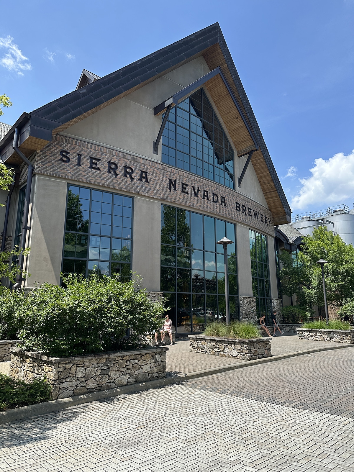 Exterior Sierra Nevada Mills River Taproom.