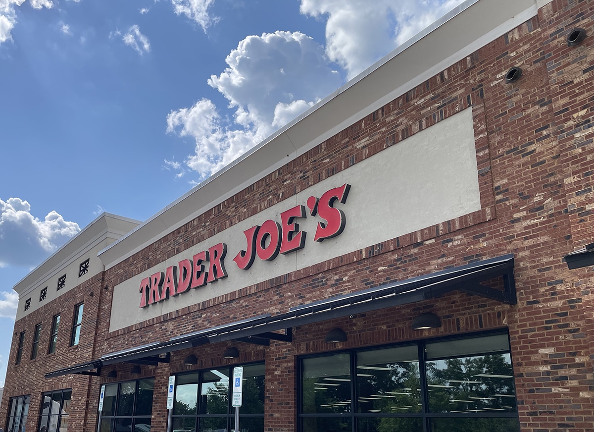 Trader Joe's exterior in Asheville, North Carolina.