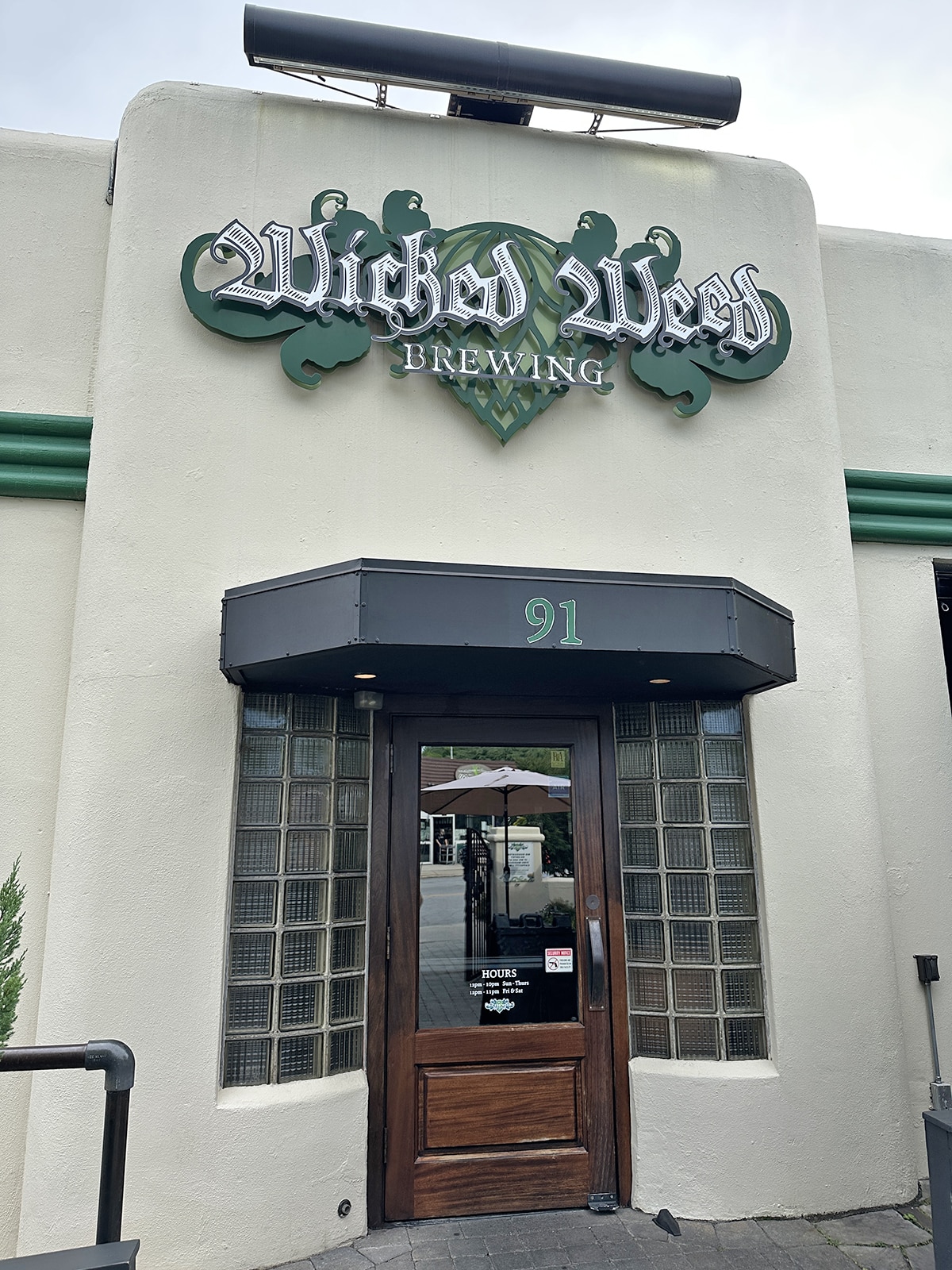 Exterior Wicked Weed Brewing.