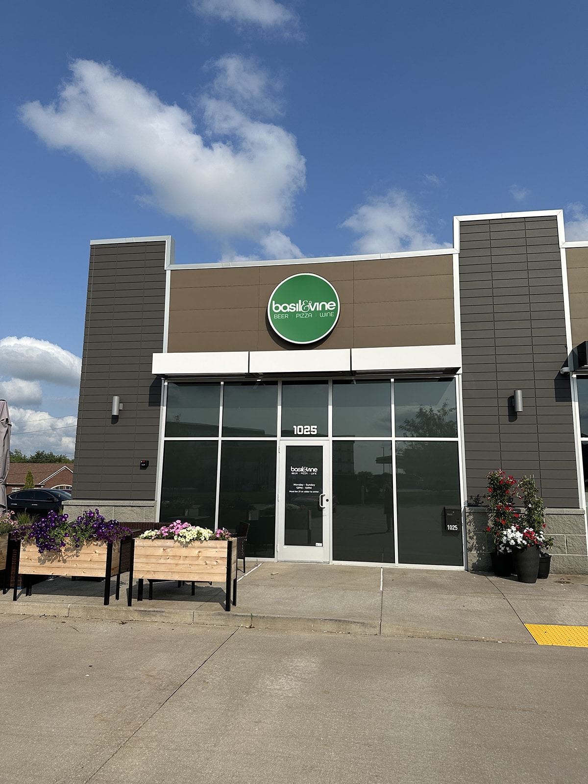 Exterior Basil & Vine in Bettendorf, Iowa.